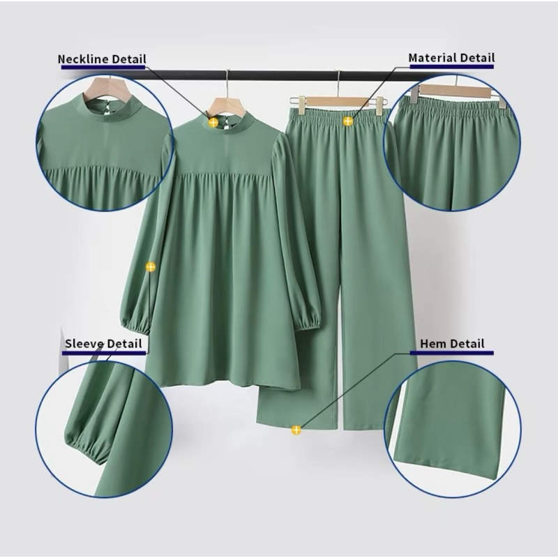 ชุดผู้หญิง PLUS ขนาด 2XL-5XL IRONLESS CEY CREP