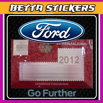 สติ๊กเกอร์ Roadtax ขนาดปี 2024 / สติ๊กเกอร์ Plat / สติ๊กเกอร์ VIP / Touch & Go - รุ่น Ford