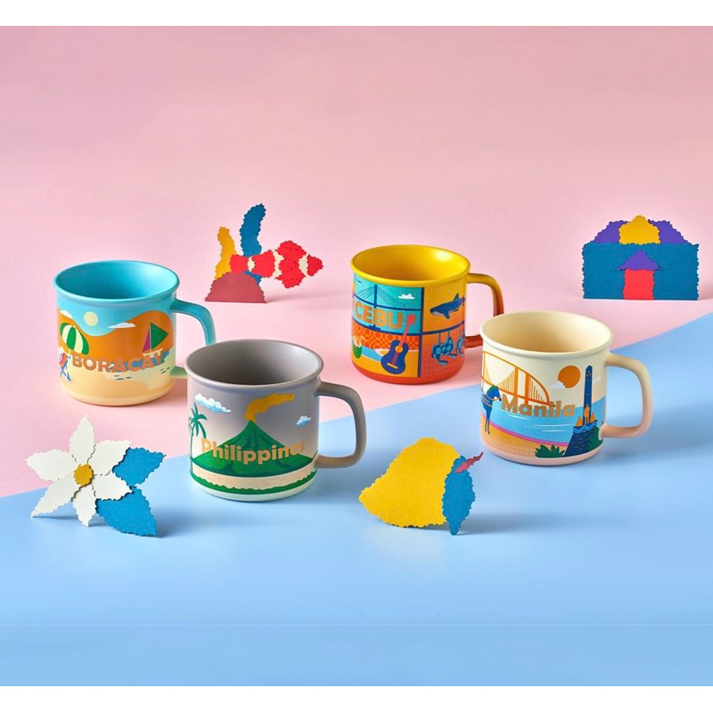 Starbuck philippine Holiday Festive Philippine/Manila/Cebu/Boracay Special Edition แก้ว 12oz/355ml ไ