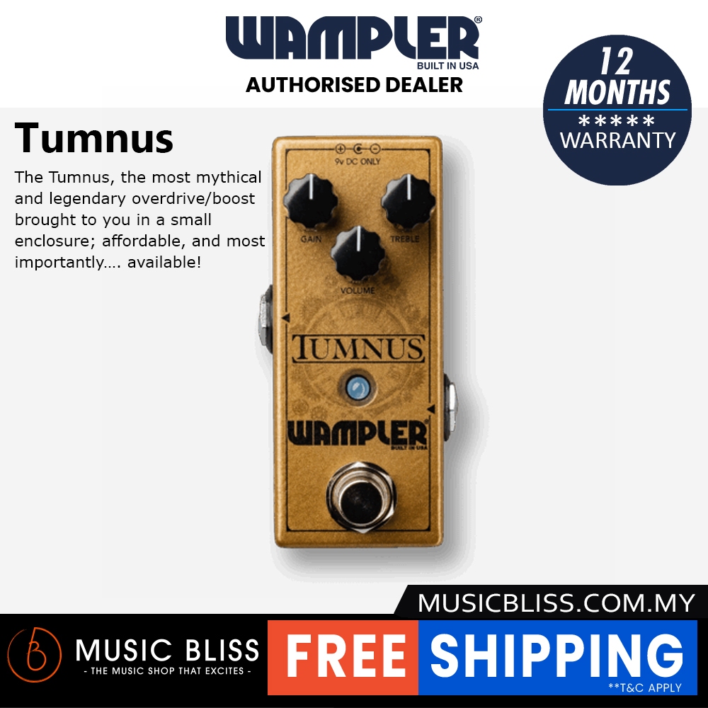 Wampler Tumbus Transparent Overdrive Pedal