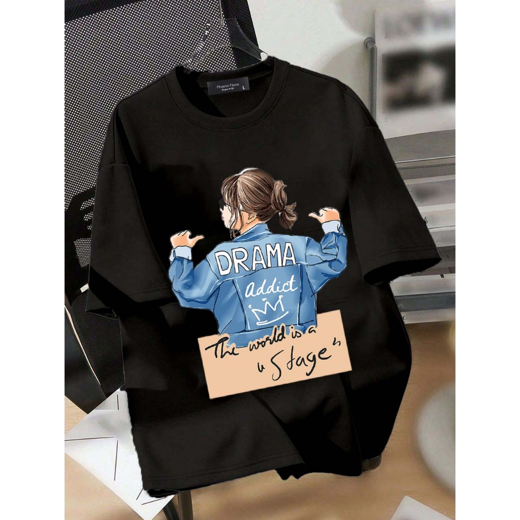 EA00105* เสื้อยืด 100% ผ้าฝ้ายพรีเมี่ยม Unisex Baju คุณภาพสูงพิมพ์ S ถึง 2XL คอรูนต่ํา
