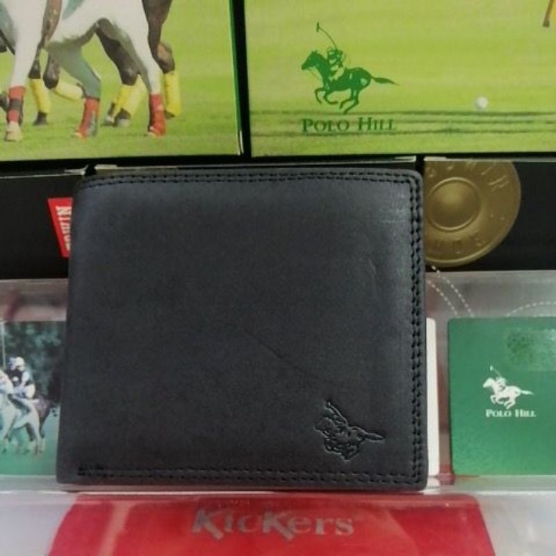 Polo Hill Leather Wallet 14Card Compartment และ 2Pocket Money 1Zipper Pocket Money 1Pocket Coin