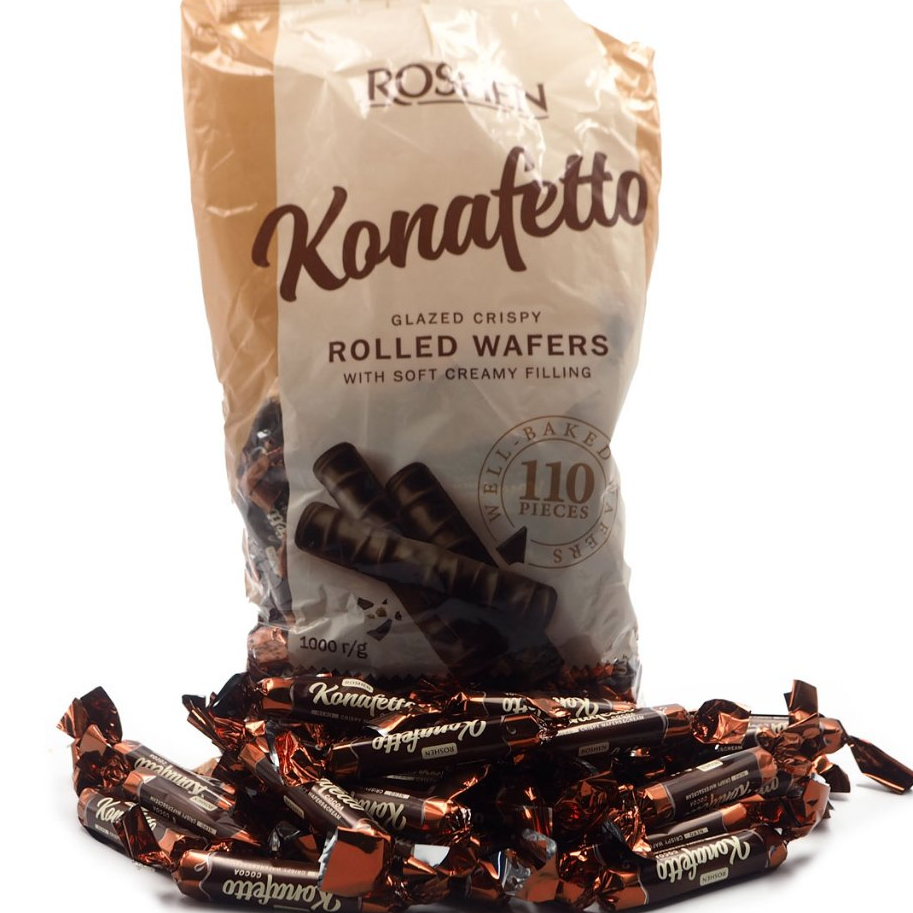ROSHEN KONAFETTO COCOA NERO CRISPY WAFERS & CREAM ( 500G )[มาใหม่]