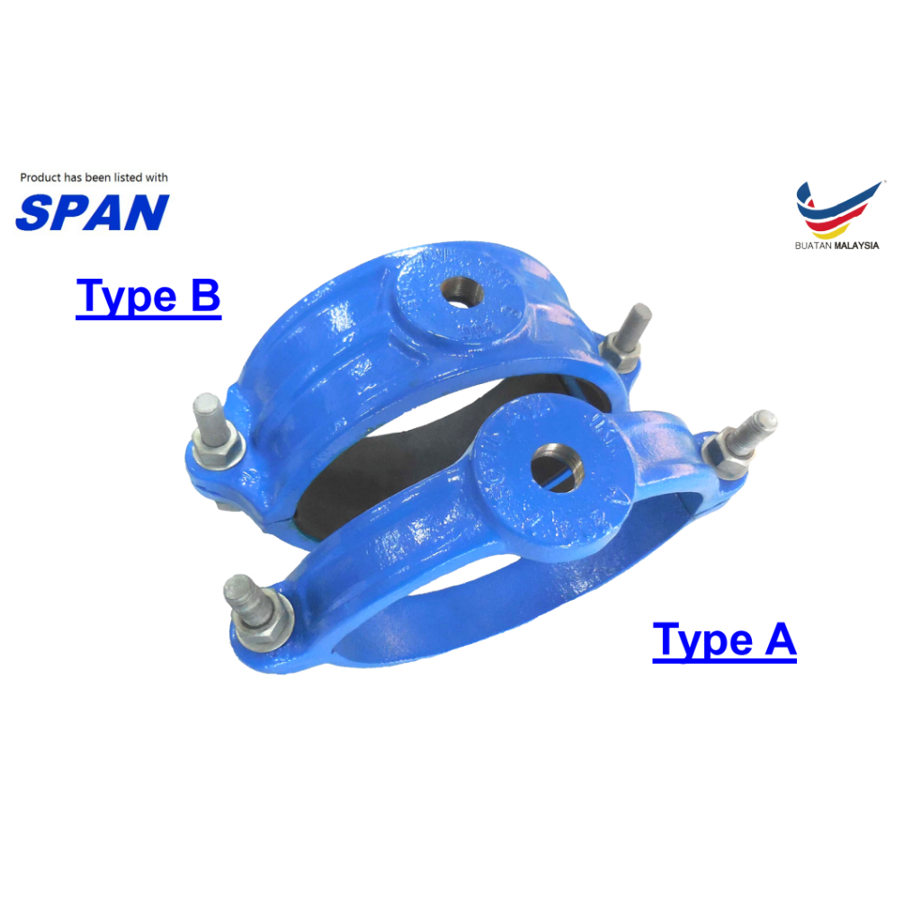 100 มม.อาน Ferrous ประเภท A & B สําหรับท่อ AC, ท่อเหล็กท่อ, ท่อ uPVC, ท่อ HDPE หรือท่อเก่า uPVC ผลิต