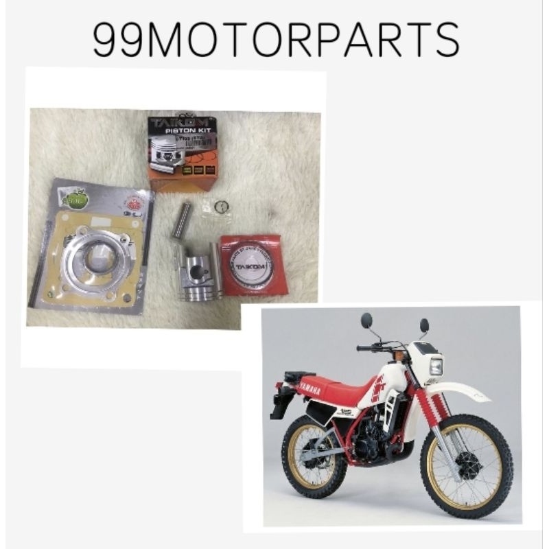STOK DT125 ENDURO PISTON ชุดพินแหวน ฟรี ปะเก็นชุดท็อป y125 y125zr 125zr 125z taikom racing
