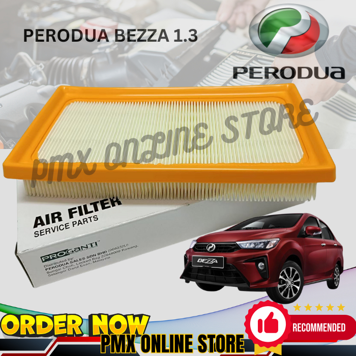 PERODUA BEZZA 1.3 1NR-VE DOHC l4 ไส้กรองอากาศเครื่องยนต์ 17801-63R02/ 17801-BZ130 PENAPIS ANGIN KERE