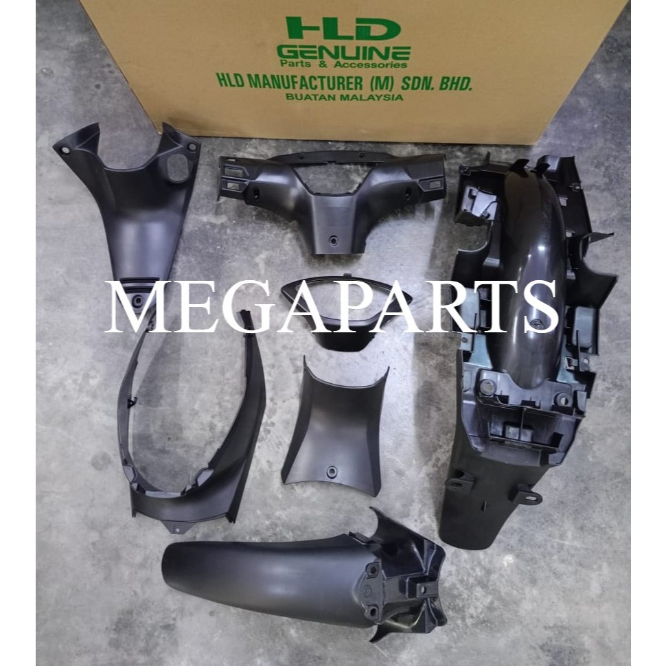 HONDA WAVE125S ชุดฝาครอบภายใน REAR FENDER METER COVER NON COLOUR PARTS HLD (7 ชิ้น) W125S คุณภาพดี