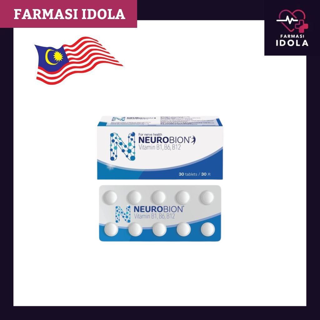 Neurobion VITAMIN B1, B6, B12 (60s) สําหรับการขยายความเส้นประสาท