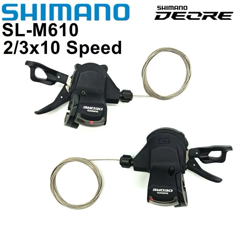 SHIMANO DEORE M610 SL-M610 10speed 2/3 speed (10spd) SHIFTER W/ Clamp ซ้าย/ขวา SL-M610