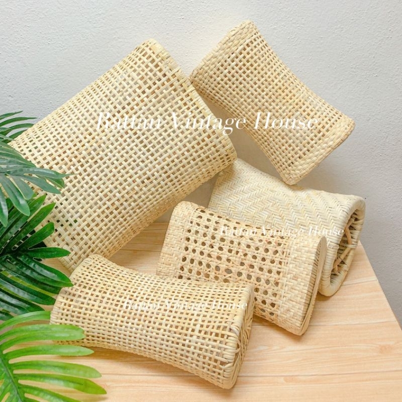 (Rattanvintage) หมอนหวายหมอนเตียงหวายสปาคอผ่อนคลายหมอนสุขภาพหมอน Bantal Rotan have