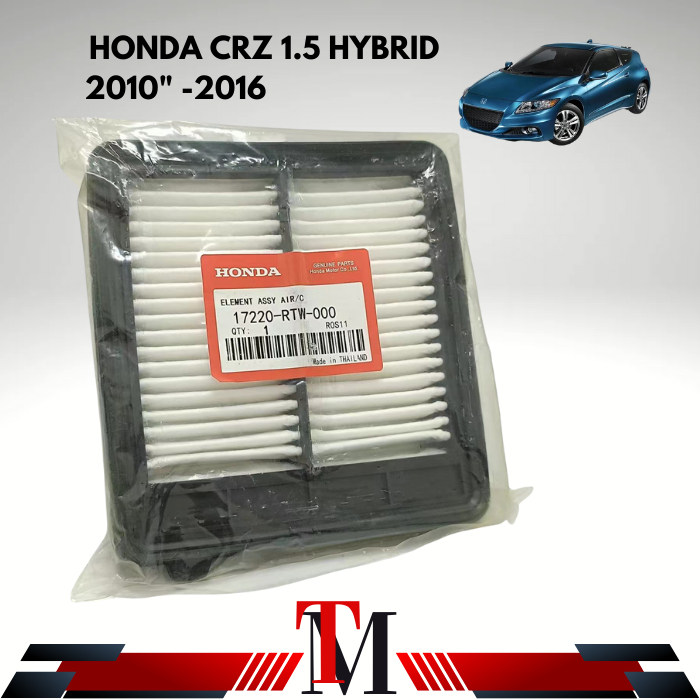 ไส้กรองอากาศเครื่องยนต์ HONDA CRZ 1.5 HYBRID 2010" 2016" 17220-RTW-000 AIR CLEANER/ PENAPIS ANGIN KE