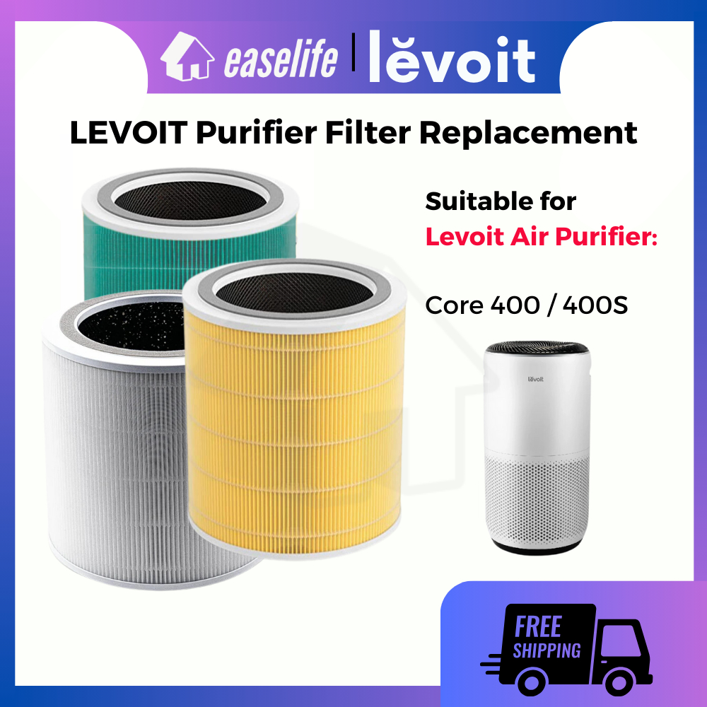 เปลี่ยน Levoit Core 400S เครื่องฟอกอากาศ Levoit Core 400S กรอง Levoit True HEPA 3-Stage Levoit Filte