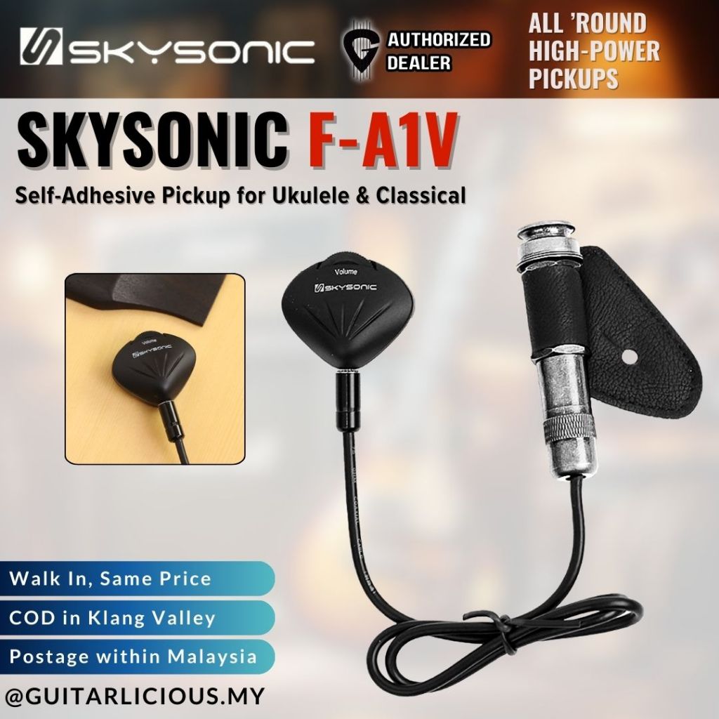 Skysonic F-A1V Self-Adhesive Pickup สําหรับ Ukulele & Classical ( FA1V F A1V )