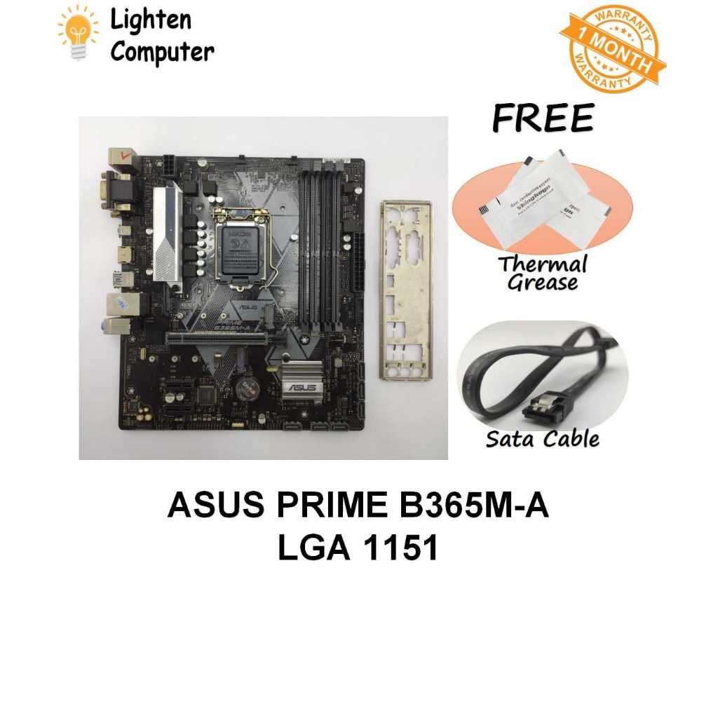 USEDASUS B365m-a เมนบอร์ด B365 LGA 1151 Intel 8th, 9th Gen Intel mATX Micro ATX