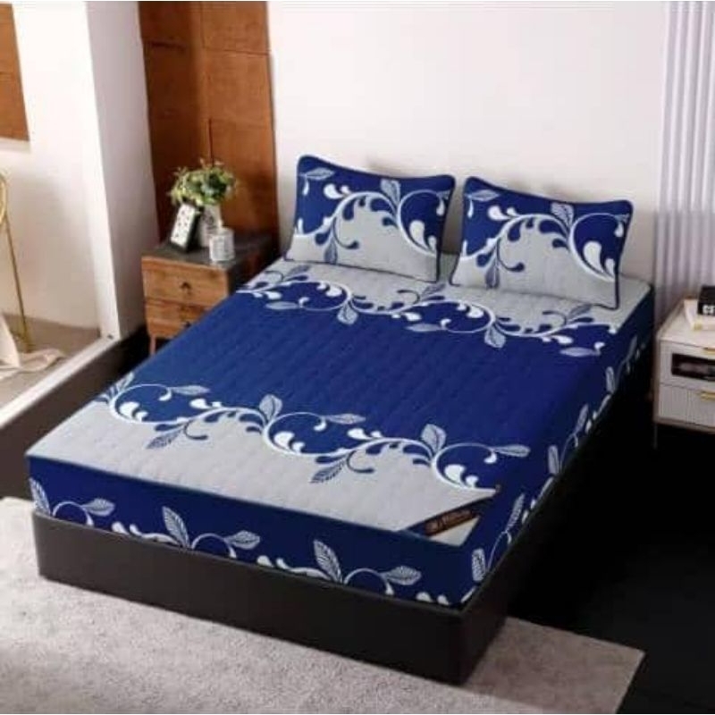 ผ้าปูที่นอนรัดมุมขนาด Hilton Queen / King ที่นอนท็อปเปอร์ฮิลตัน 3in1