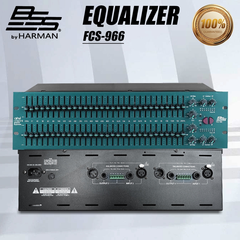 Eq BSS FCS-966 อีควอไลเซอร์ระดับมืออาชีพ ระงับกลิ่นปากและเสริมเอฟเฟกต์เสียง