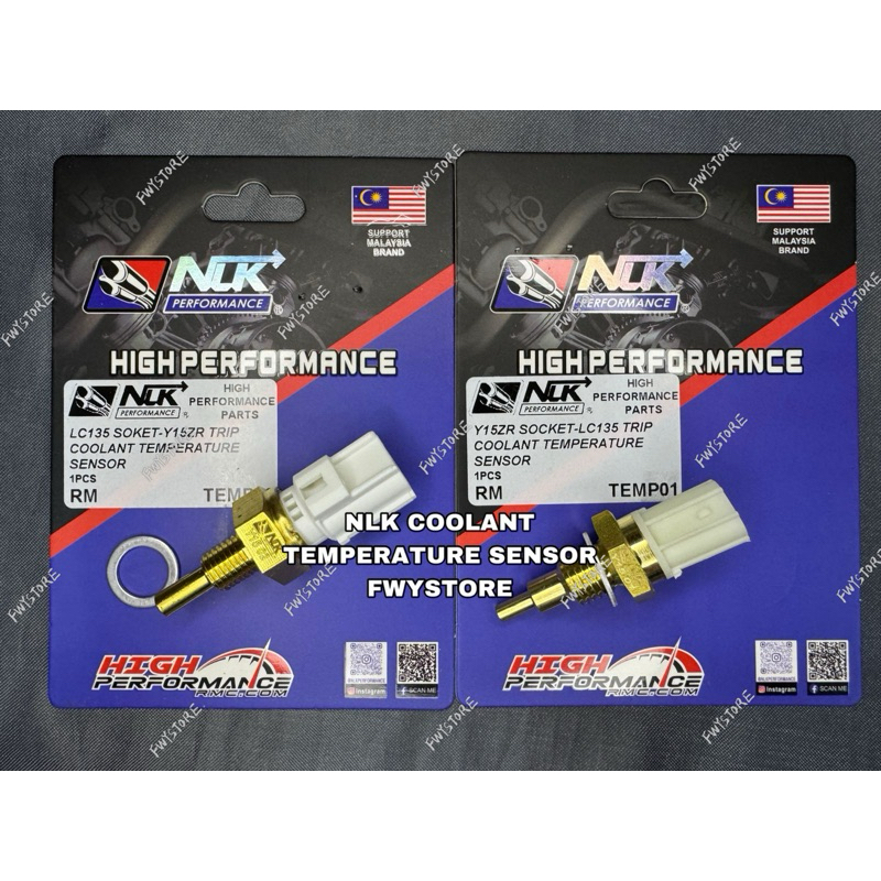 LC135 NLK PERFORMANCE COOLANT TEMPERATURE SENSOR LC135 PNP Y15ZR สําหรับ LC135 หัวเซ็นเซอร์ EXHAUST 