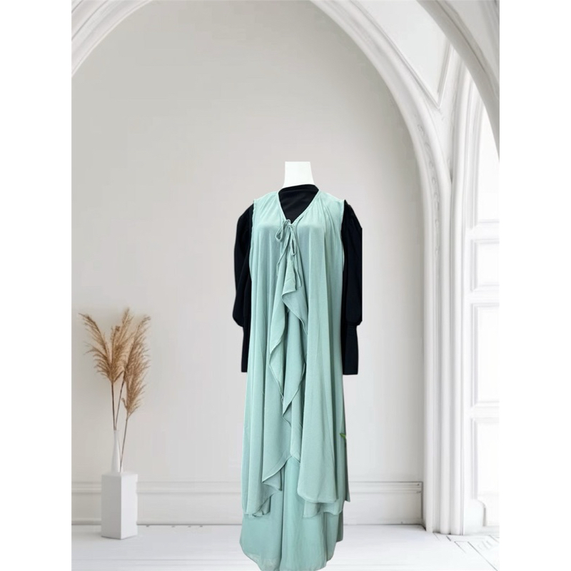 Adi Cardigan Set Chiffon Heavy Premium By Xair Clozette