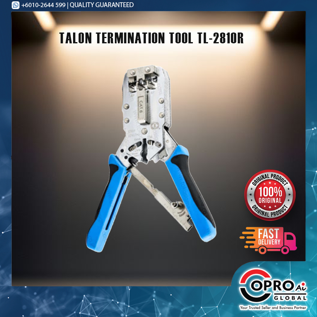 [EXCLUSIVE COMPATIBLE COMMSCOPE) Talon TL-2810R นําเข้าไต้หวัน Crimping Tool Cat 6, Cat 5 Rj45 Rj11
