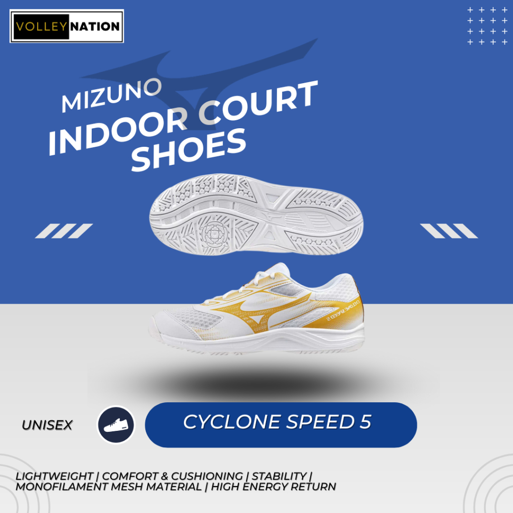 Mizuno Cyclone Speed 5 White/Mp Gold