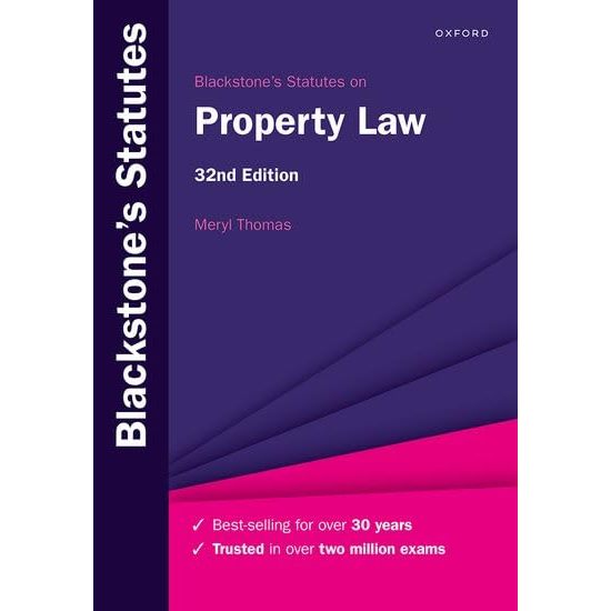 BLACKSTONES STATUTES บน PROPERTY LAW 32ED.-97880198932611