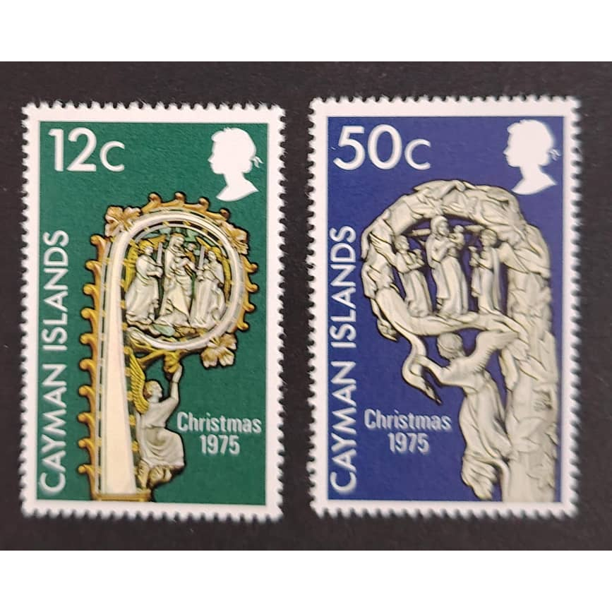 Cayman Islands , 1975 Christmas, MINT, COMPLETE SET