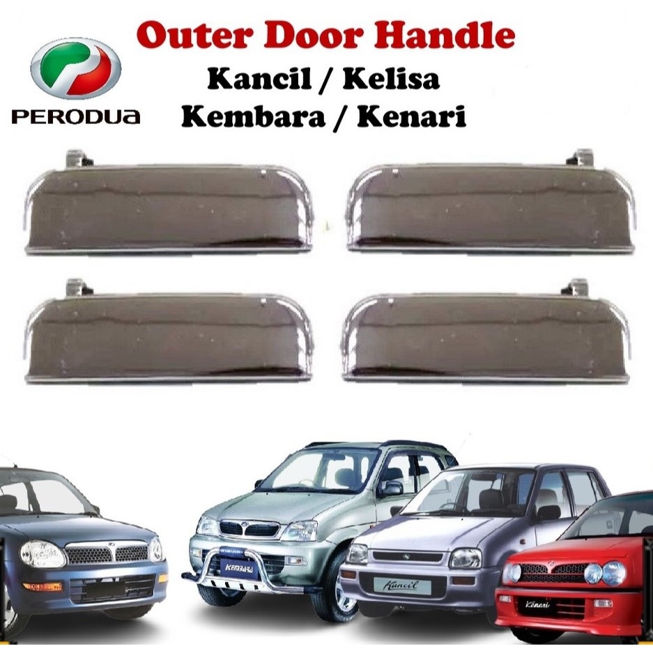 ตัวปิดประตู HANDLE/DOOR HOLDER PERODUA KANCIL/KELISA/KEMBARA/KENARI (CHROME)