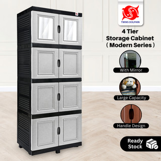 4 Tier Storage Cabinet (Modern Series) | Almari 4 Tingkat (Siri Moden) / Almari Baju / Baju Almari GH 242/4