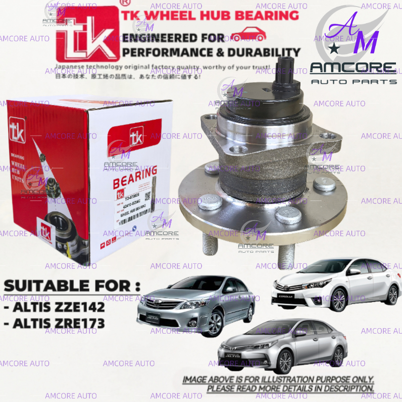 TK WHEEL BEARING HUB - TOYOTA ALTIS ZZE142 / ZRE142 / ZRE172 / ZRE173 (REAR) WHEEL HUB BEARING 42450