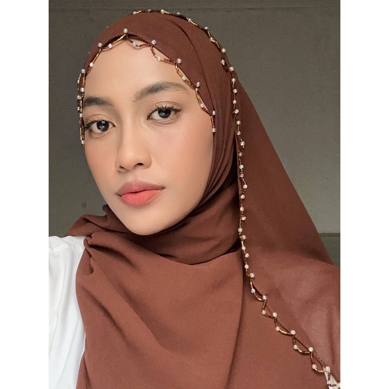 SHAWL BEADS SHAWL BEADED SHAWL MANIK SELENDANG ANTI JARANG SHAWL BEADED ANTI JARANG