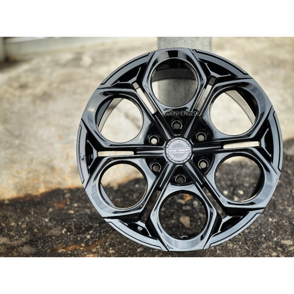 ใหม่ 4x4 Offroad Sport Rim EVER TRUST ET-03 ล้อ 18x9J 6x139 ET15 สีดําเงา -