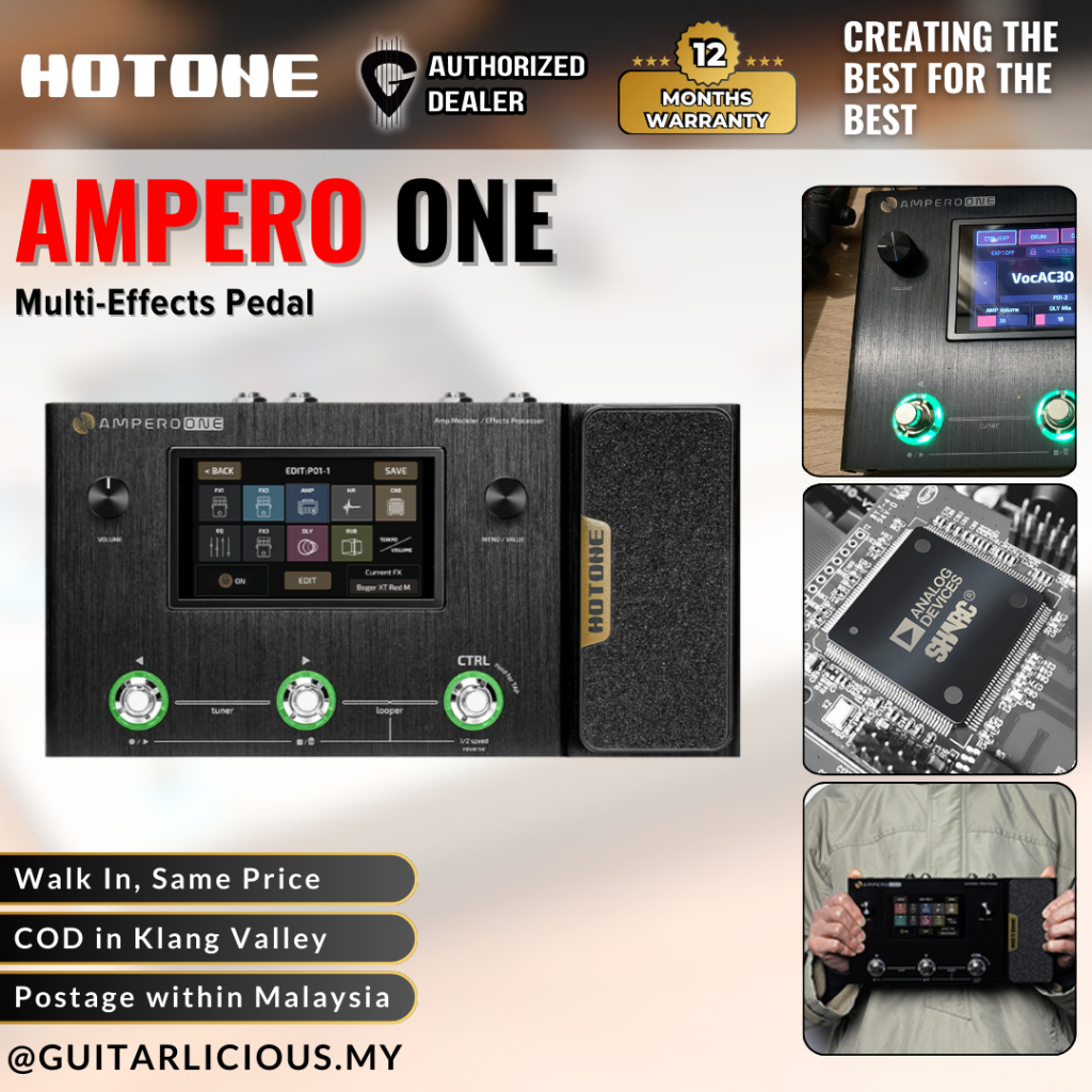 แป้นมัลติเอฟเฟกต์ Hotone Ampero ONE