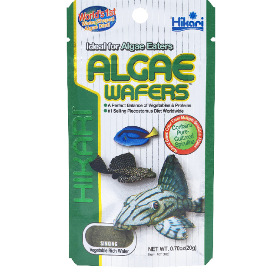 Hikari Tropical Algae Wafers อาหารปลาจม 20g