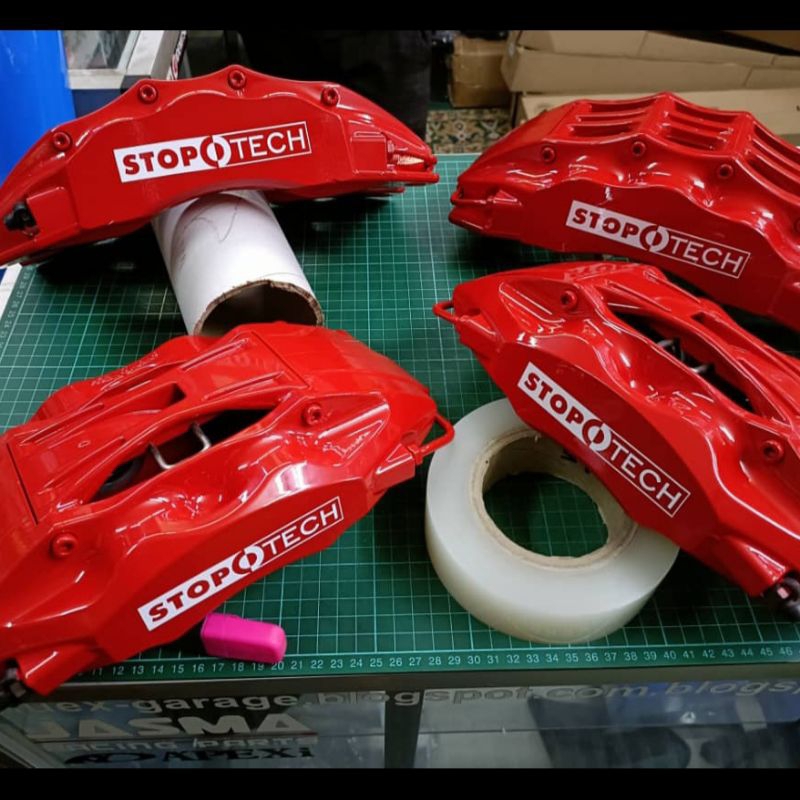 Stoptech Alcon Rotora Akebono Greddy Revo Nissan ApRacing 5000r caliper สติกเกอร์ oracal651