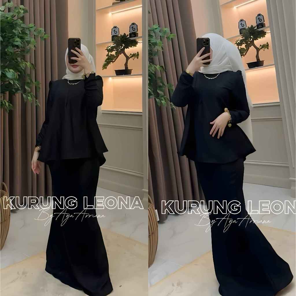 ชุดเดรสมุสลิม Baju Kurung Leona By RUBBA