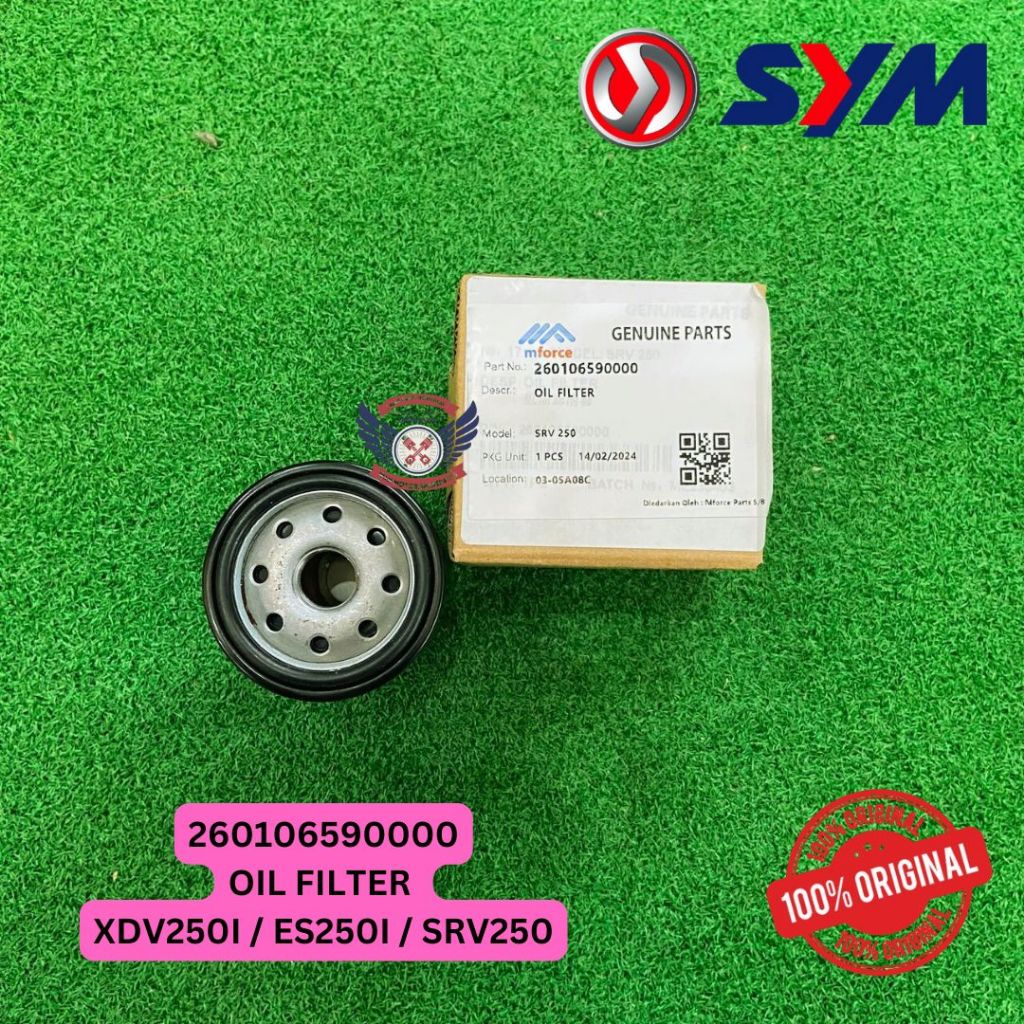 กรองน้ํามันเครื่อง WMOTO XDV250I/ES250I/SRV250 260106590000