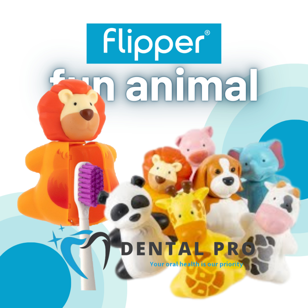 Flipper Fun Animal ที่ใส่แปรงสีฟันเด็กนุ่ม แปรงสีฟัน牙刷动挂钩儿童牙刷 pemegang berus gigi