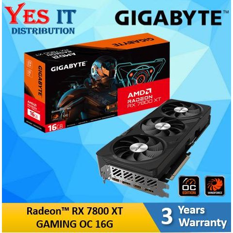 GIGABYTE AMD RX 7800 XT GAMING OC 16GB DDR6 กราฟิกการ์ด ( GV-R78XTGAMING OC-16GD )
