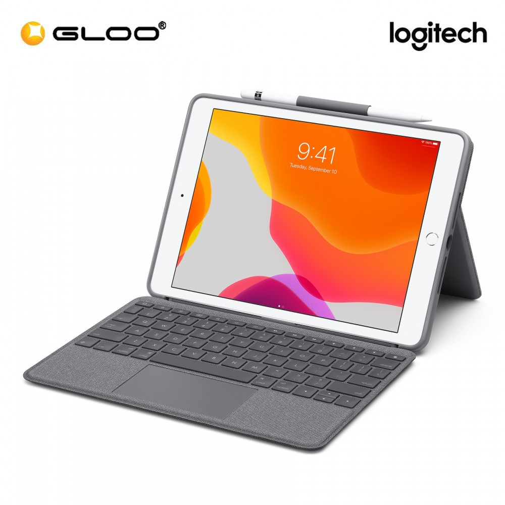Logitech COMBO TOUCH สําหรับ IPAD (7TH/8TH GEN) - GRAPHITE (920-009726)