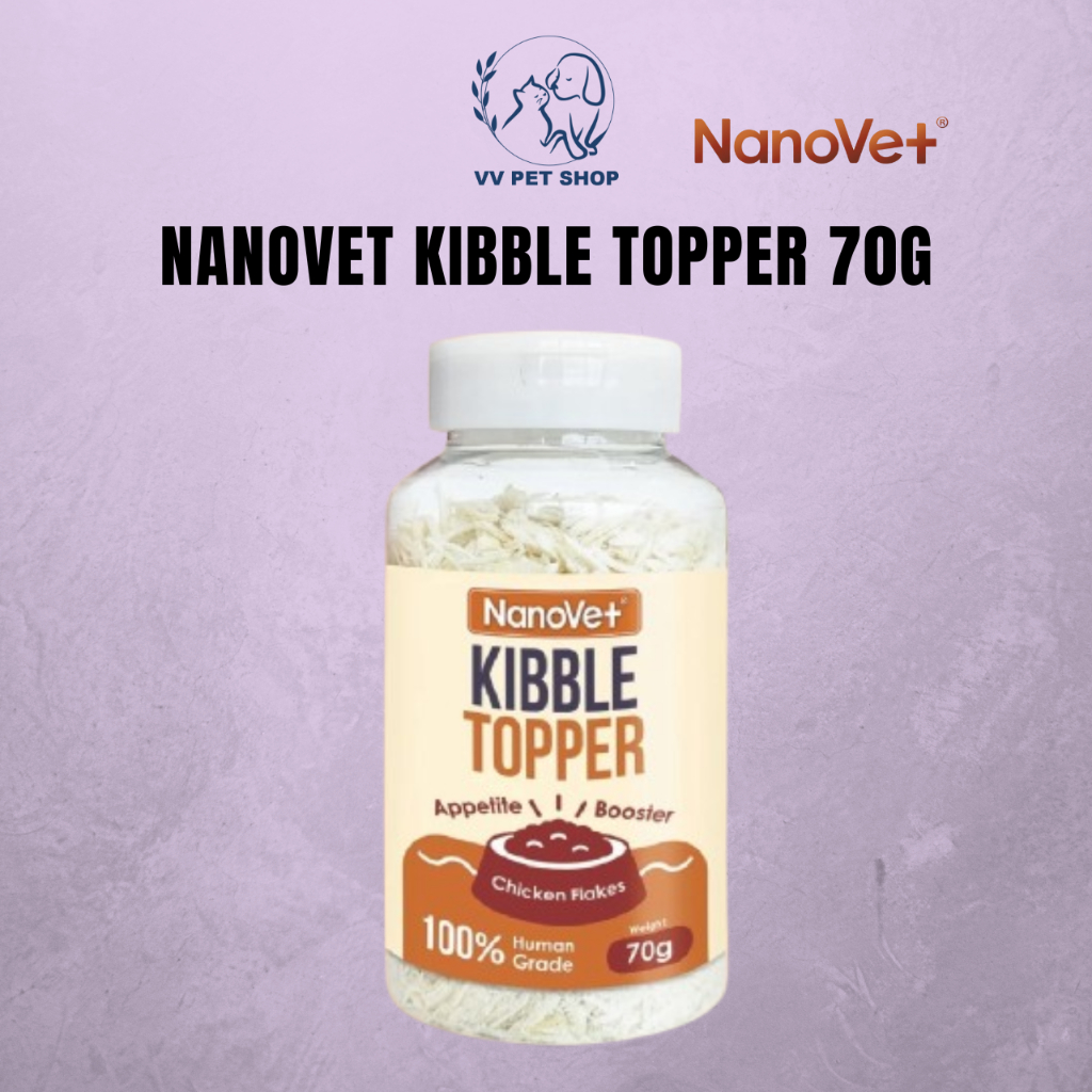 Nanovet Kibble Topper 70g-Makanan Kucing Perisa Ayam