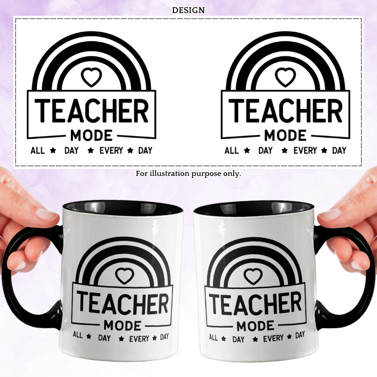 [MG24-08275] Teacher Mode All Day Every Day Mug 11oz
