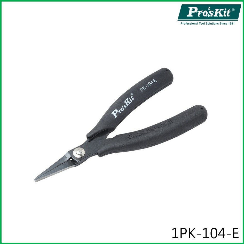 ProsKit 1PK-104-E คีมปากแบนพร้อมที่จับแบบเหนี่ยวนํา 145mmm