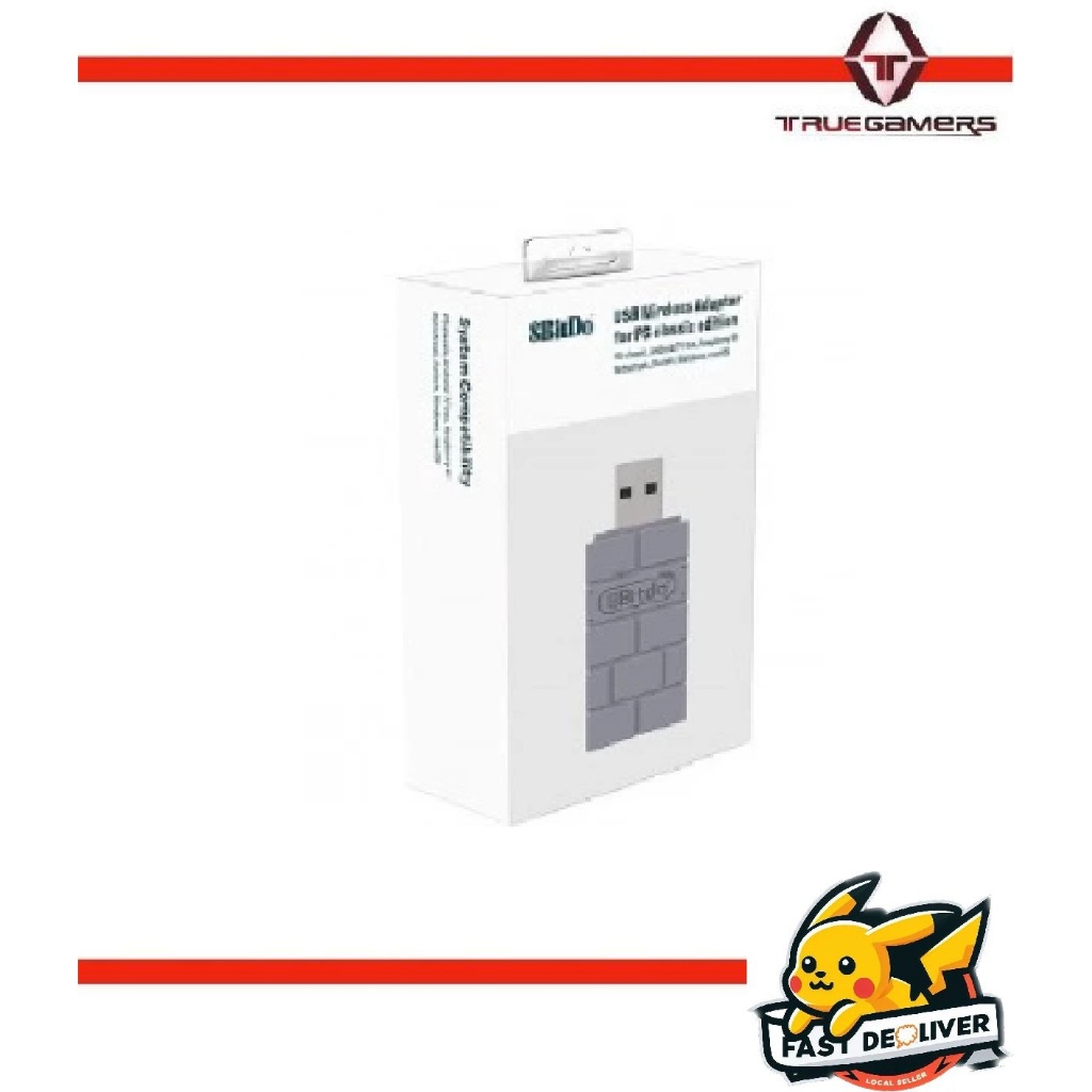 8BITDO อะแดปเตอร์ไร้สาย USB 2 (GREY) สําหรับสวิตช์/PS3/PS4/PS5/XB1/WII REMOTE-ORIGINAL