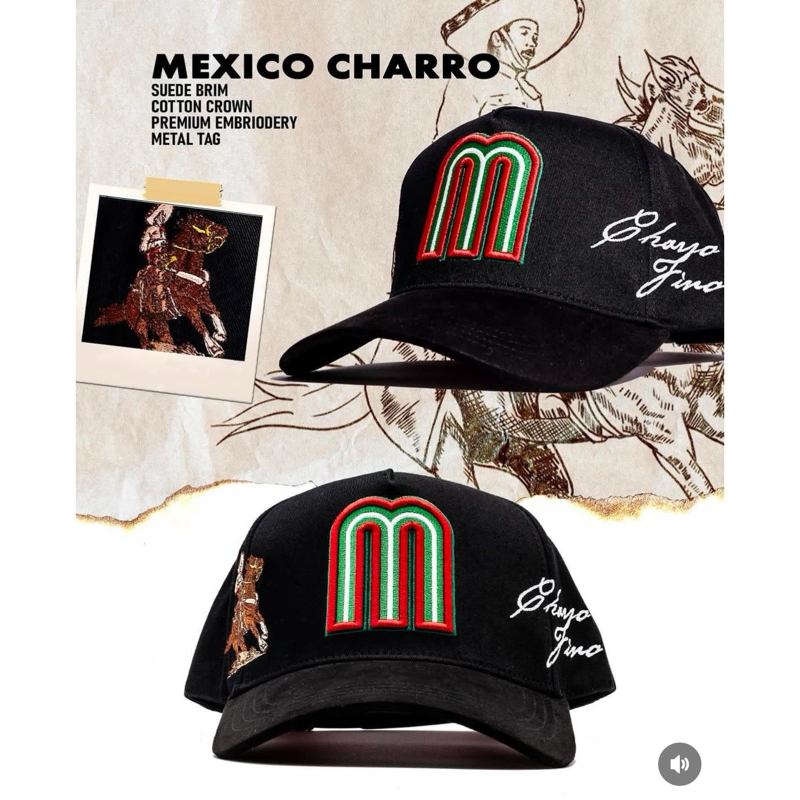 หมวก Snapback GF Caballo Fino สีดํา