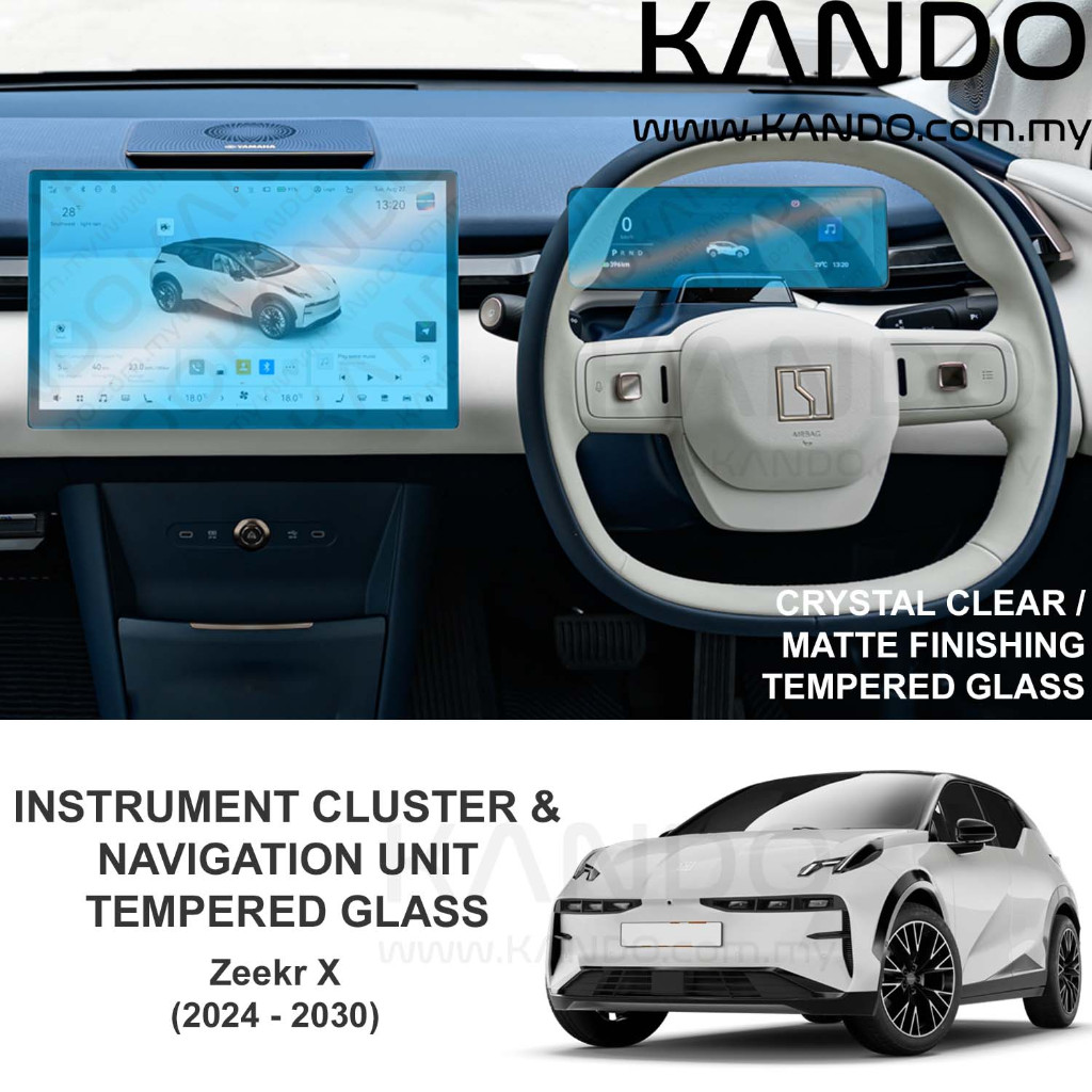 Zeekr X กระจกนิรภัยป้องกัน Zeekr X ป้องกันหน้าจอ Zeekr X หัวหน่วยแก้ว Zeekr X GPS แก้ว