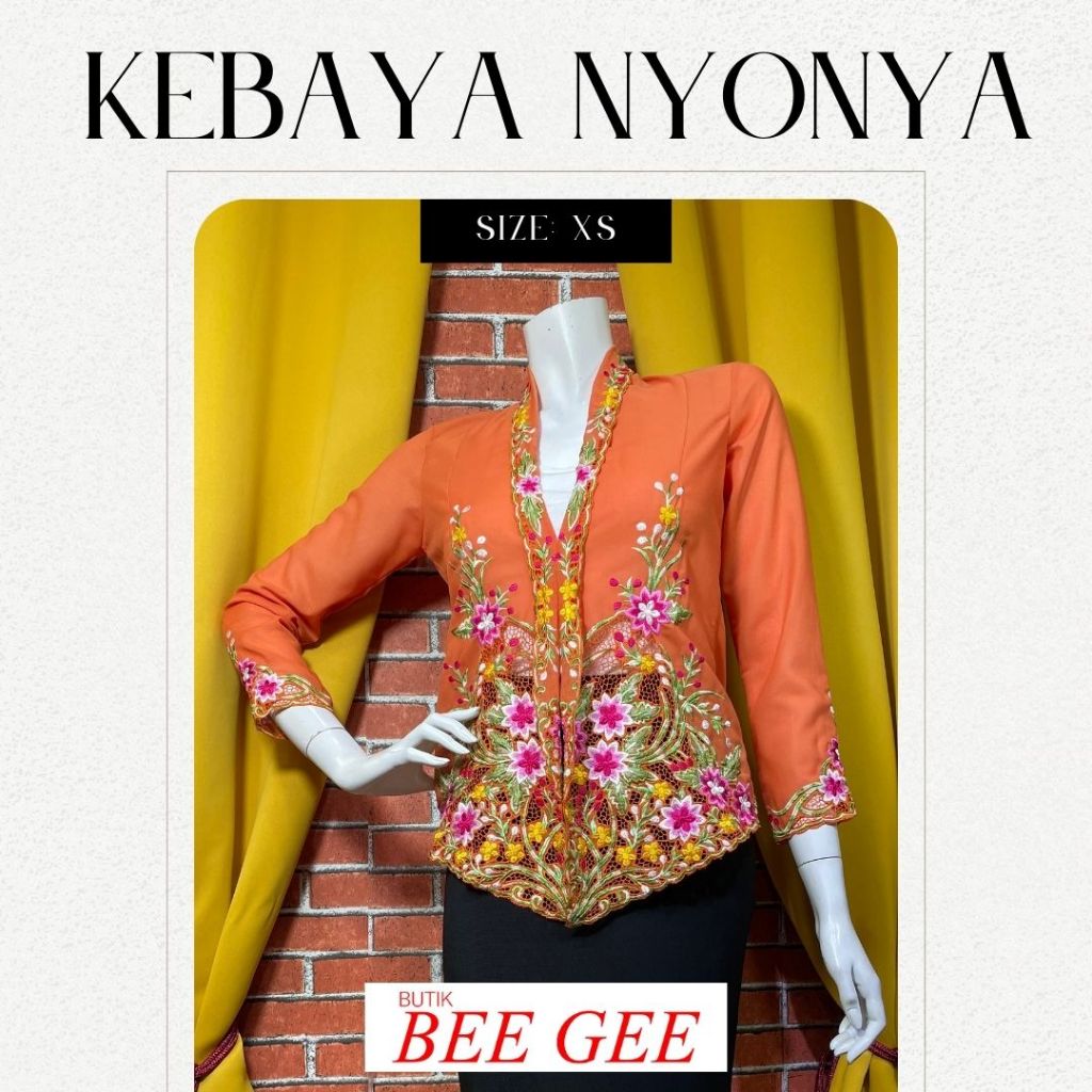 Kebaya Nyonya (Size: XS) **ฟรี Kerongsang** Limited Edition