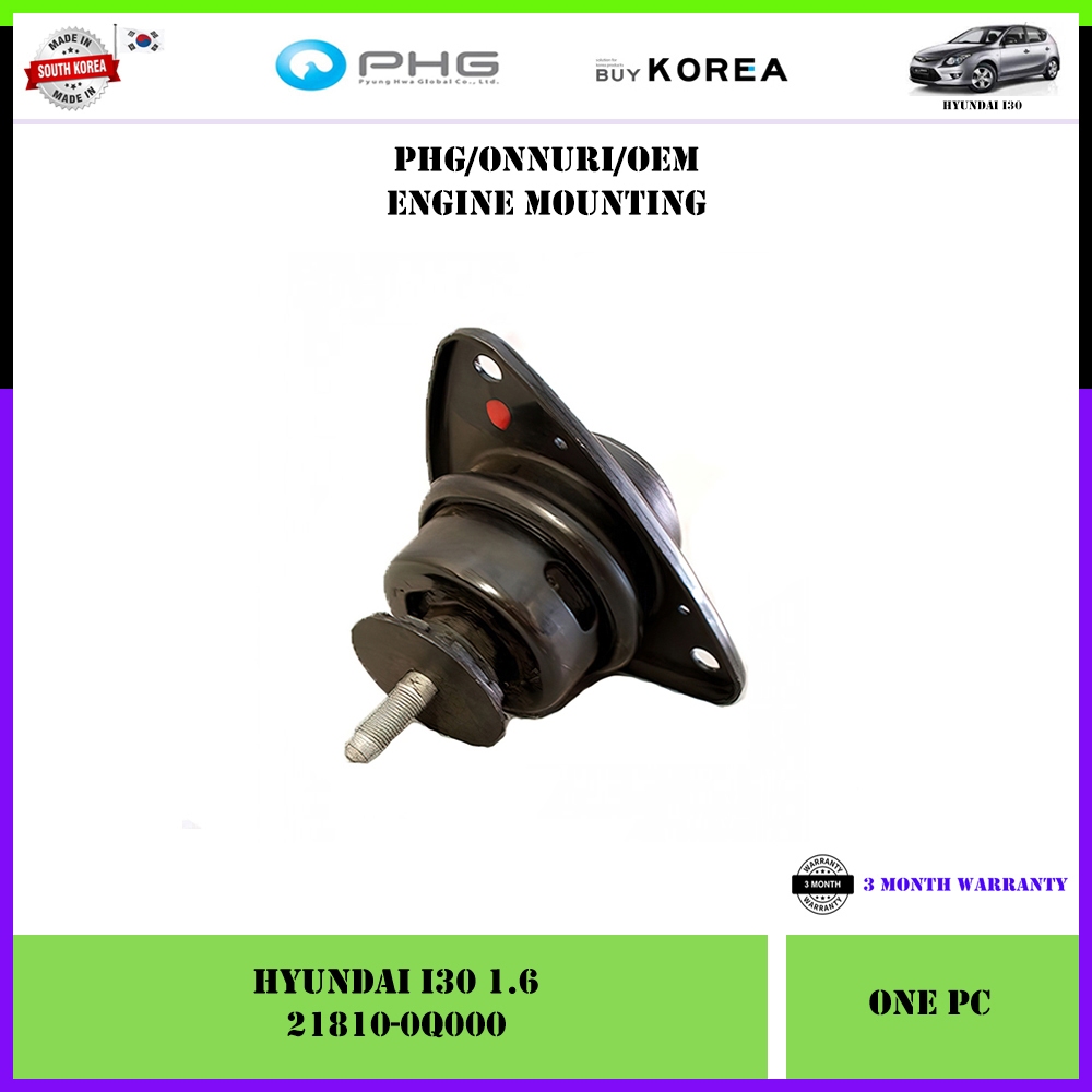 Hyundai I30 1.6 Oem เครื่องยนต์ติดตั้ง (LH 218030-2H000/RH 21810-0Q000/FRT 21910-2H050/RR 21930-1H05