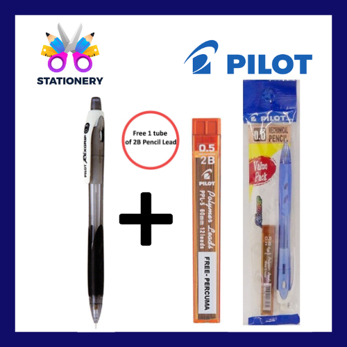 ชุดดินสอกด PILOT Rexgrip / ดินสอกดพร้อมแพ็กค่าตะกั่ว