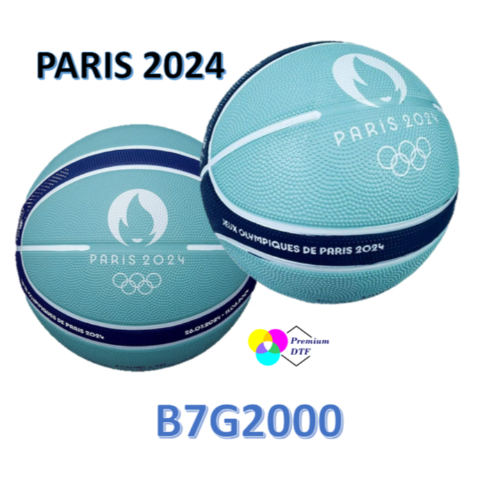 บาสเก็ตบอล MOLTEN B7G2000-S4F (Size:7) เกมโอลิมปิก Paris 2024 Free Carry Net & Needle