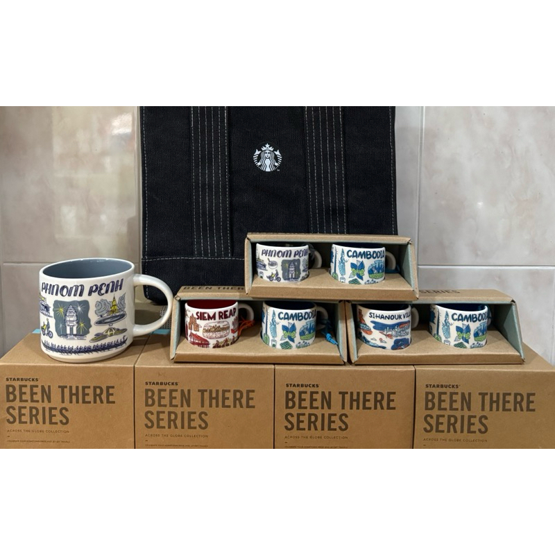 Starbuck Been There Series Collection Mug 414mlกัมพูชา/พนมเปญ/Siem Reap/Sihanouk Ville